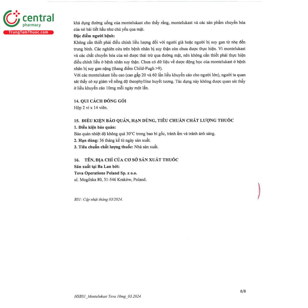 montelukast teva 10mg 11 E1664