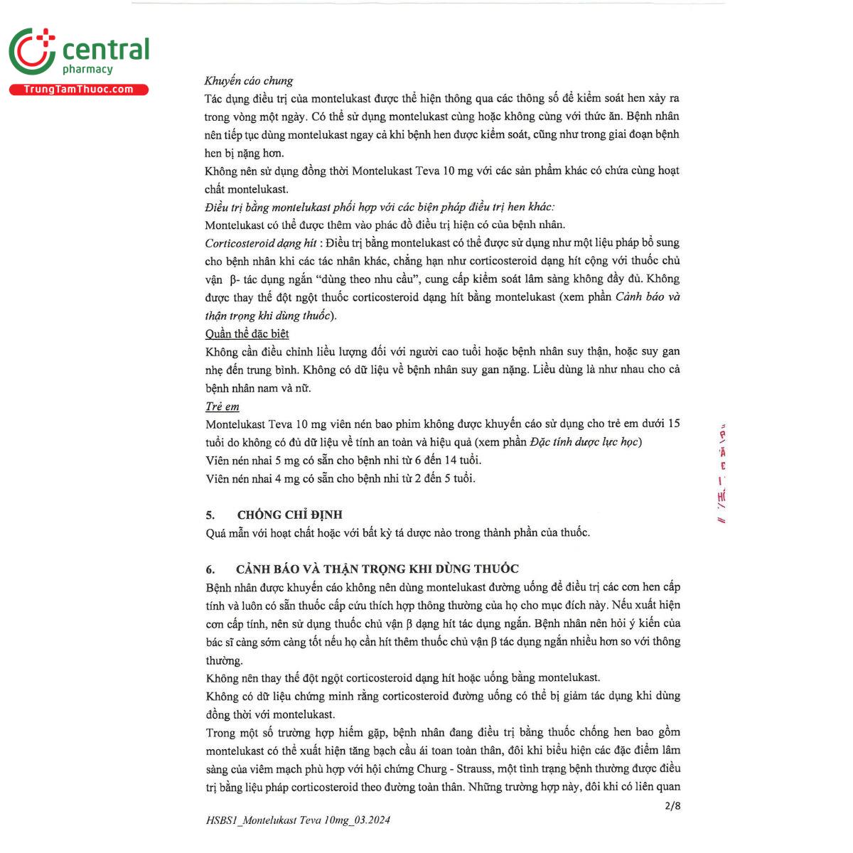 montelukast teva 10mg 5 A0685