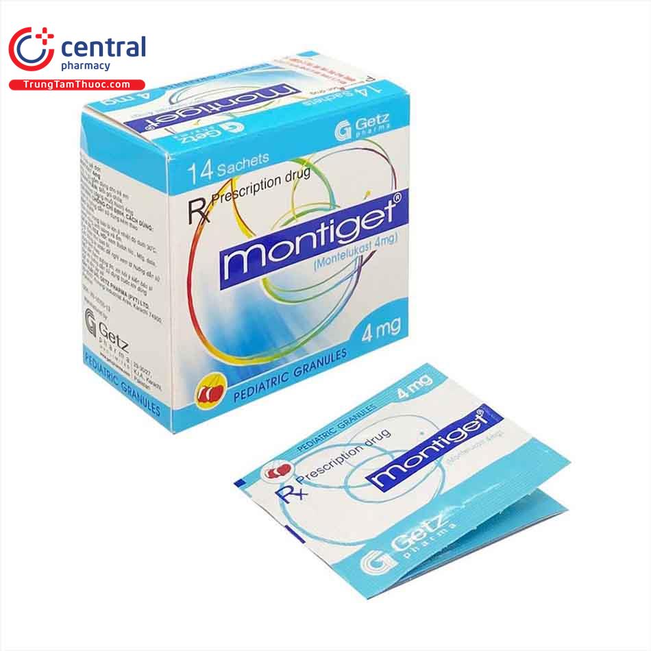 [CHÍNH HÃNG] Thuốc Montiget 4mg (gói) điều trị cơn hen mãn tính