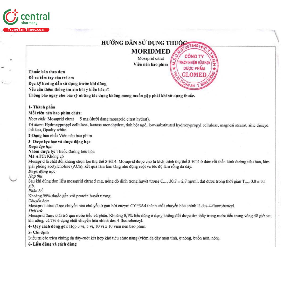 moridmed 5mg 14 H3654 moridmed 5mg 14 H3654