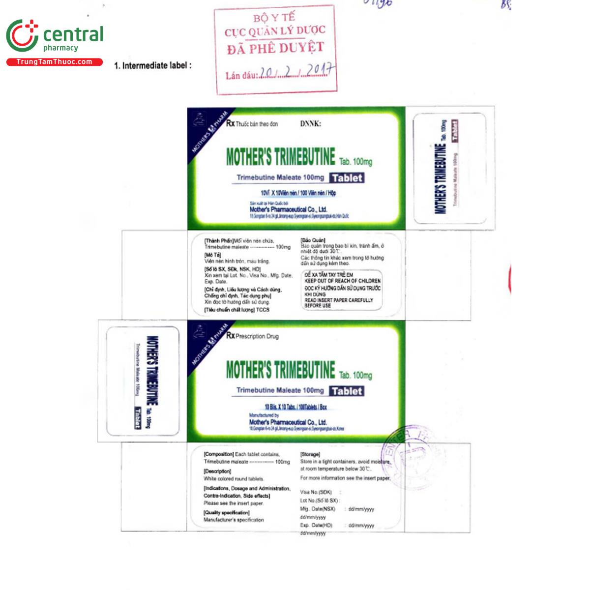 mothers trimebutine 3 R7406 mothers trimebutine 3 R7406