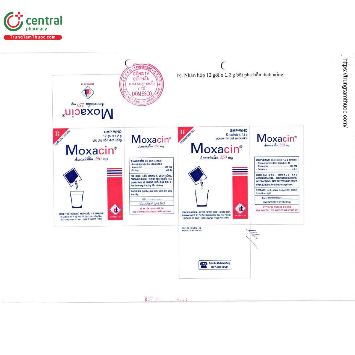 moxacin 250mg 5 V8805 moxacin 250mg 5 V8805