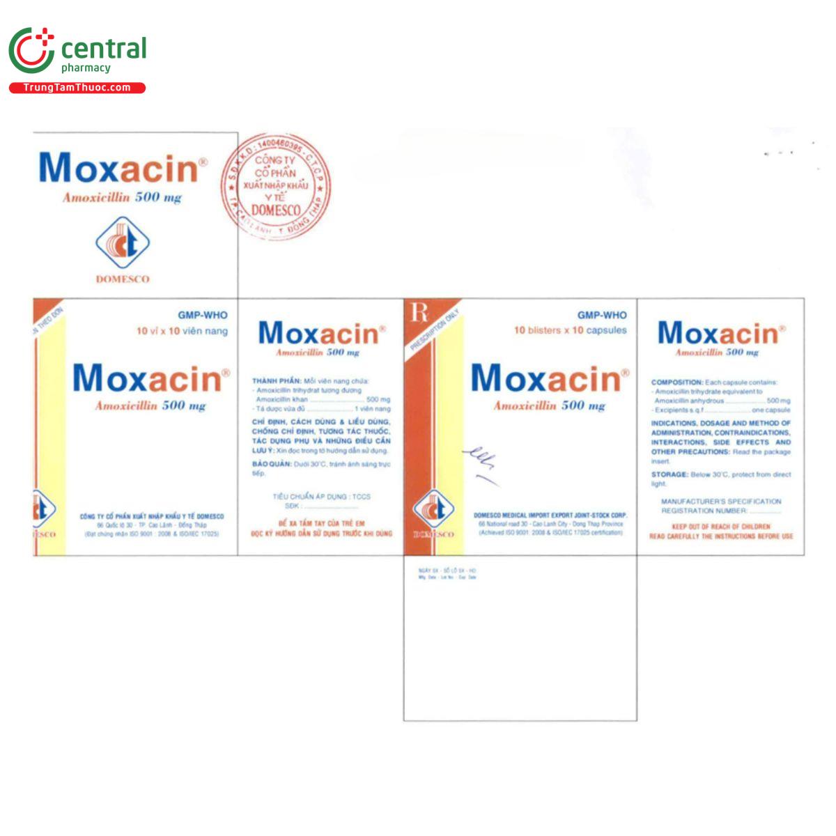 moxacin 500mg 7 H3166