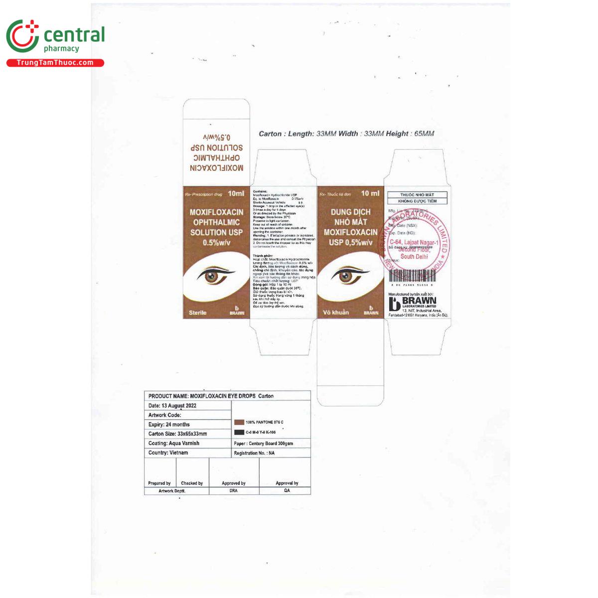 moxifloxacin ophthalmic solution usp 3 O5731 moxifloxacin ophthalmic solution usp 3 O5731