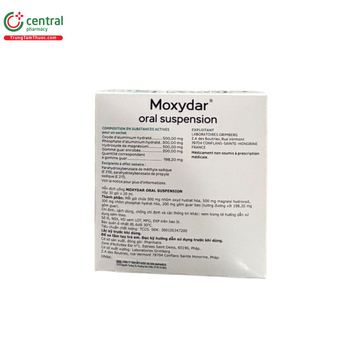 moxydar oral suspension 6 H2102 moxydar oral suspension 6 H2102