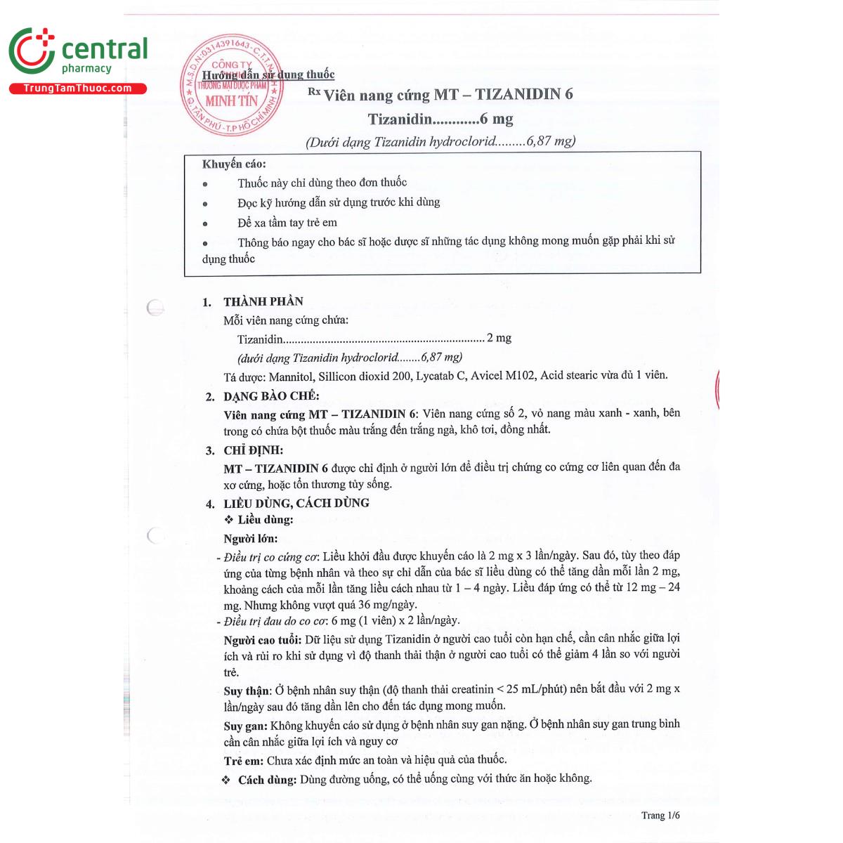 mt tizanidin 6 7 A0722