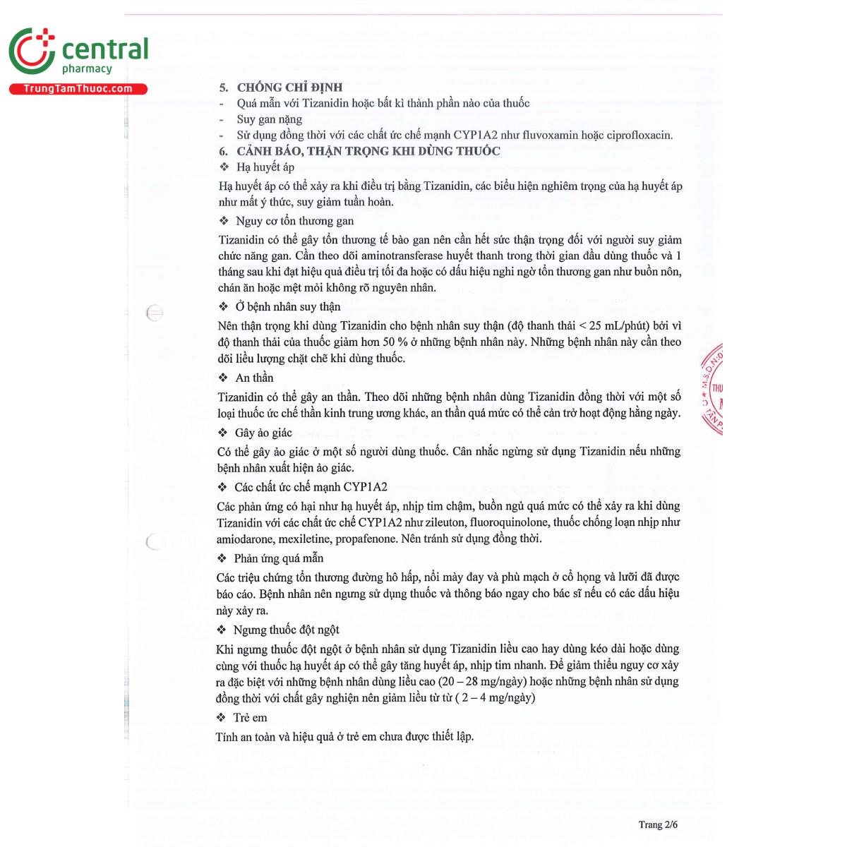 mt tizanidin 6 8 D1811