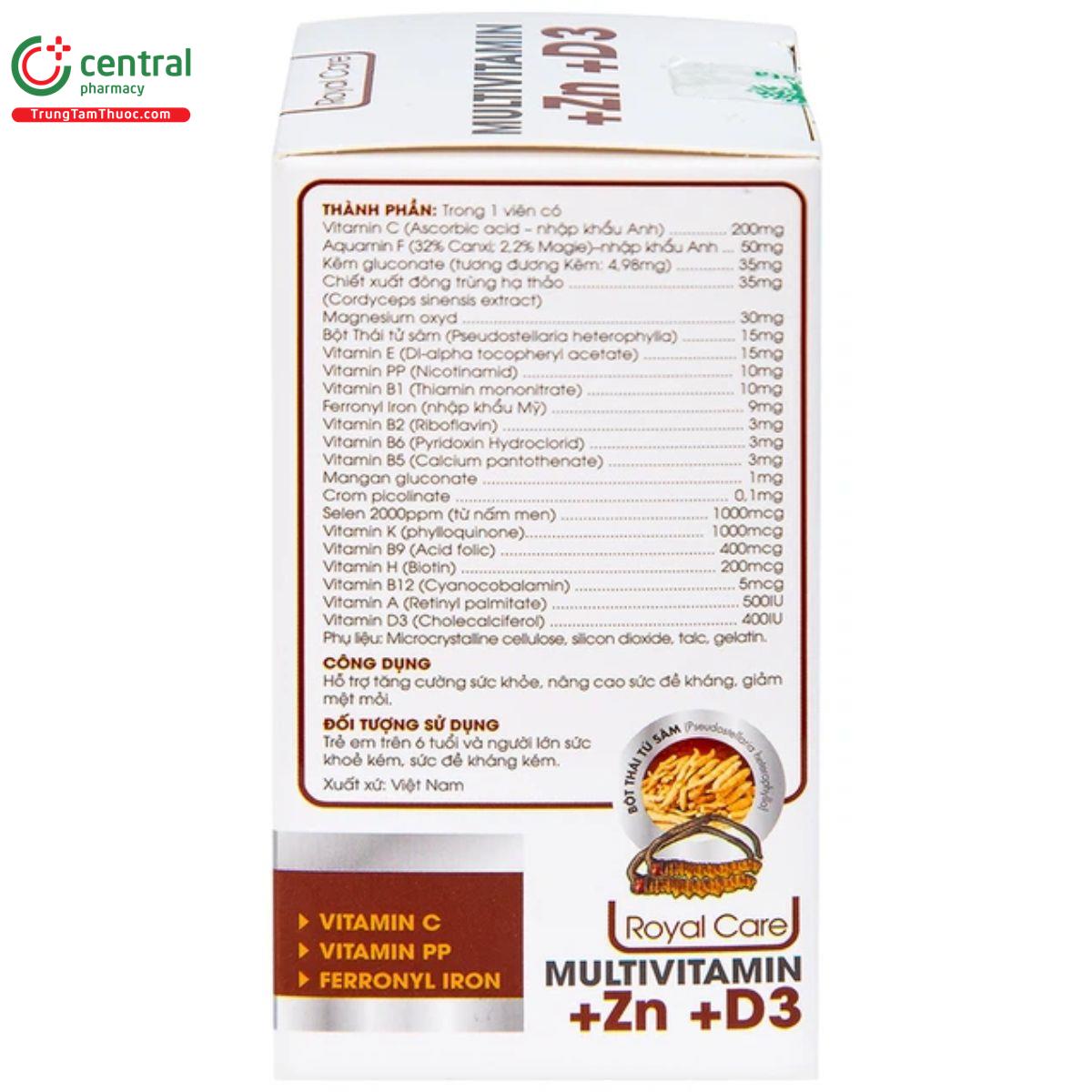 multivitamin zn d3 royal care 6 U8203