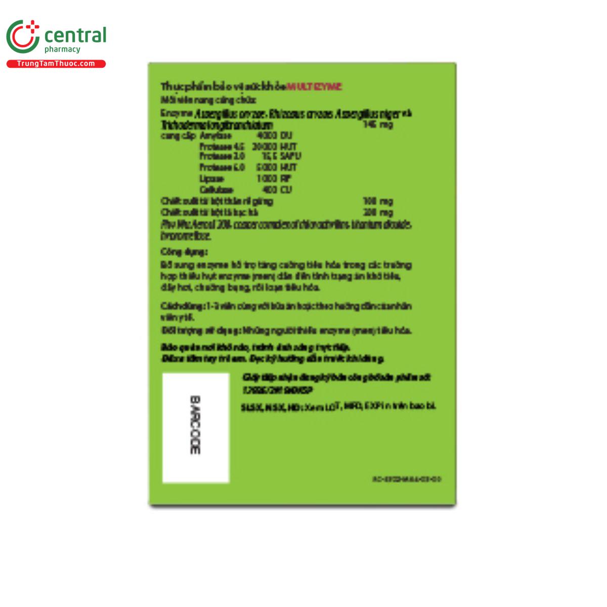 multizyme 6 E1754 multizyme 6 E1754