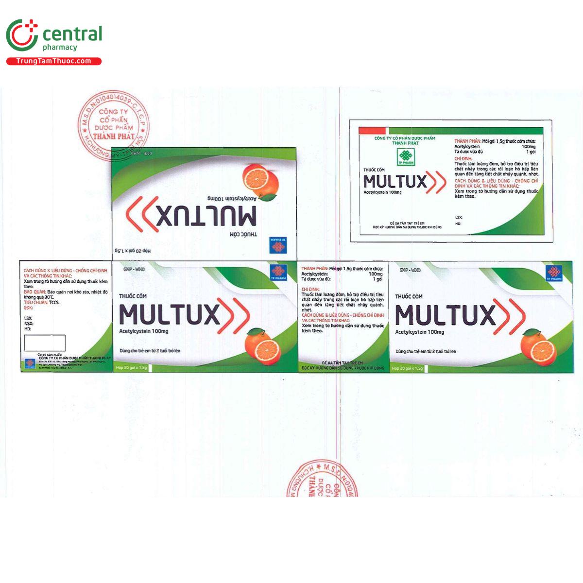 multux 100mg 2 J3418