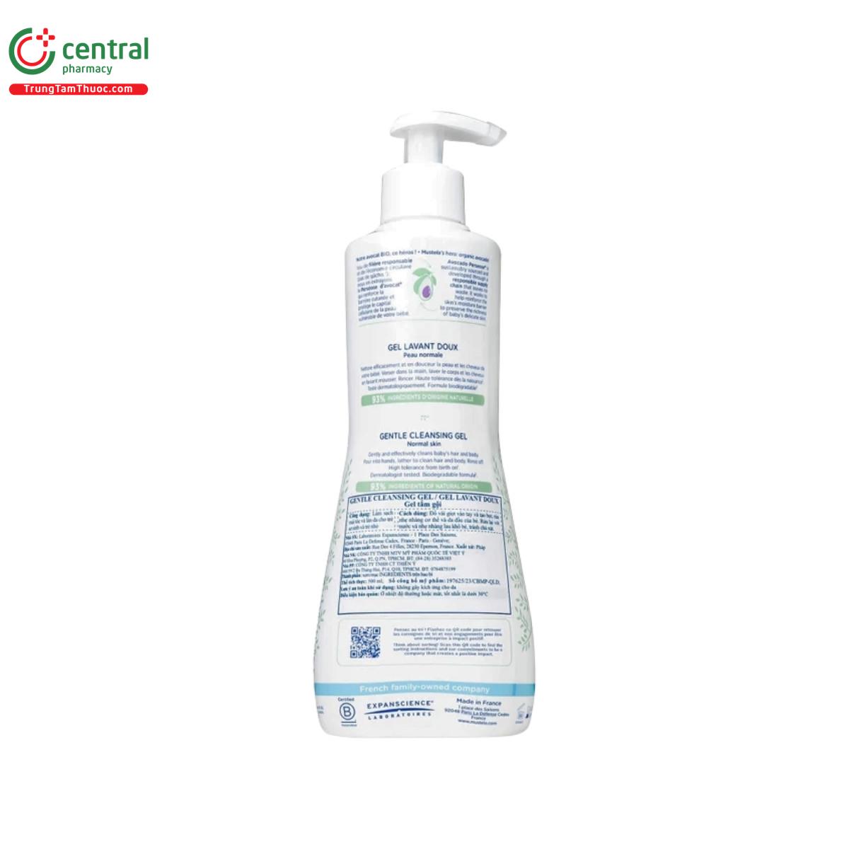 mustela gentle cleansing gel 5 K4226