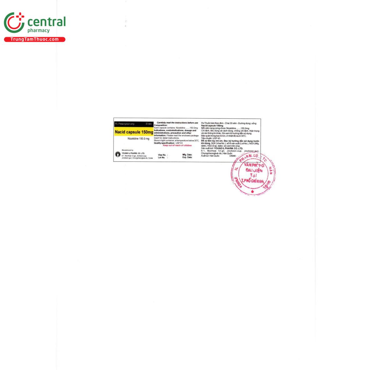 nacid capsule 150mg 2 H2273