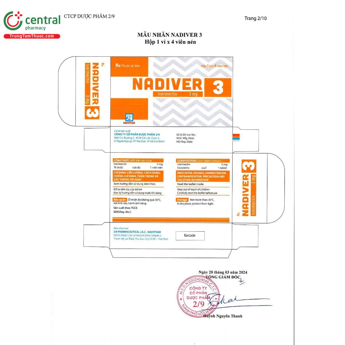 nadiver 3 4 L4278