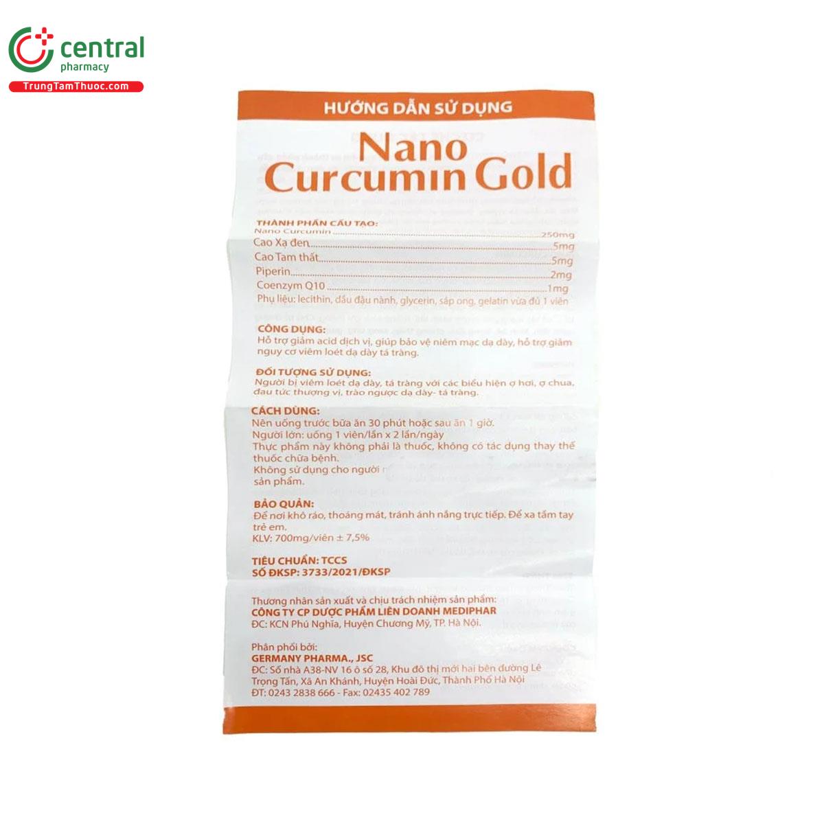 nano curcumin gold mediphar 18 L4252