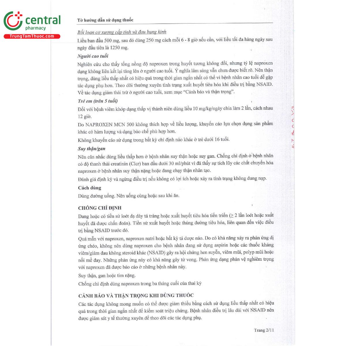 naproxen mcn 500 5 P6627