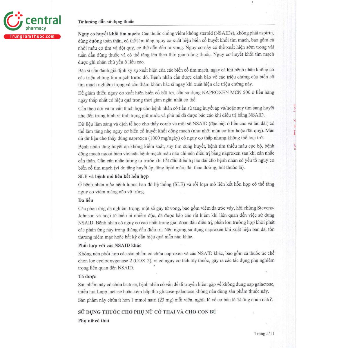 naproxen mcn 500 8 N5637