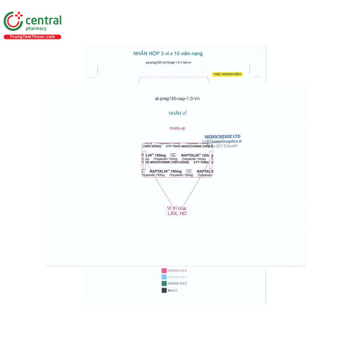 naptalin 150mg 3 M5104