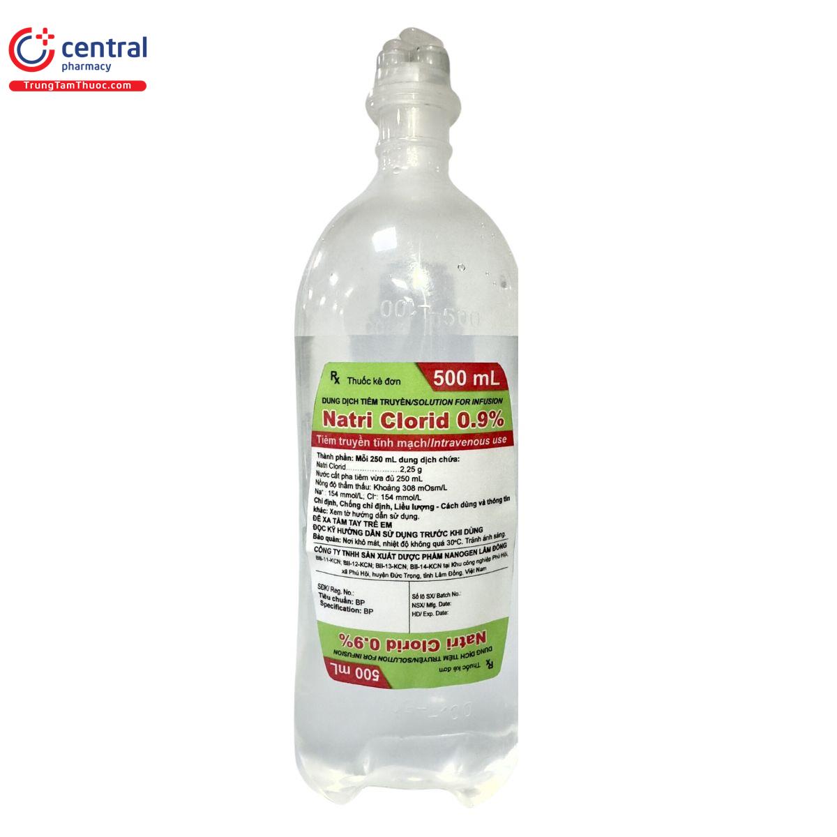 Natri Clorid 0,9% 500ml