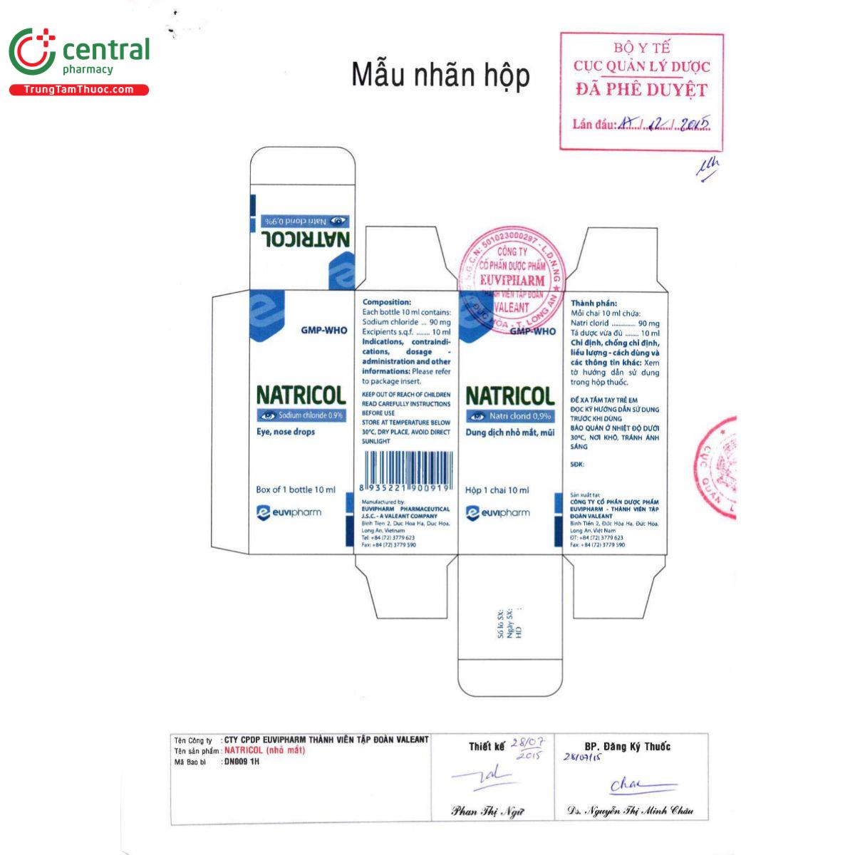 natricol 10ml 2 I3347