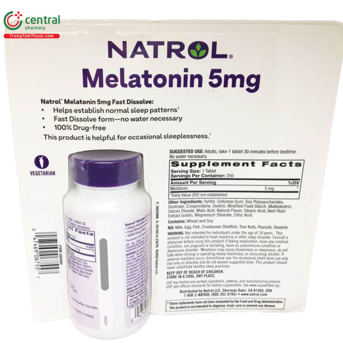 natrol melatonin 5mg 5 L4261