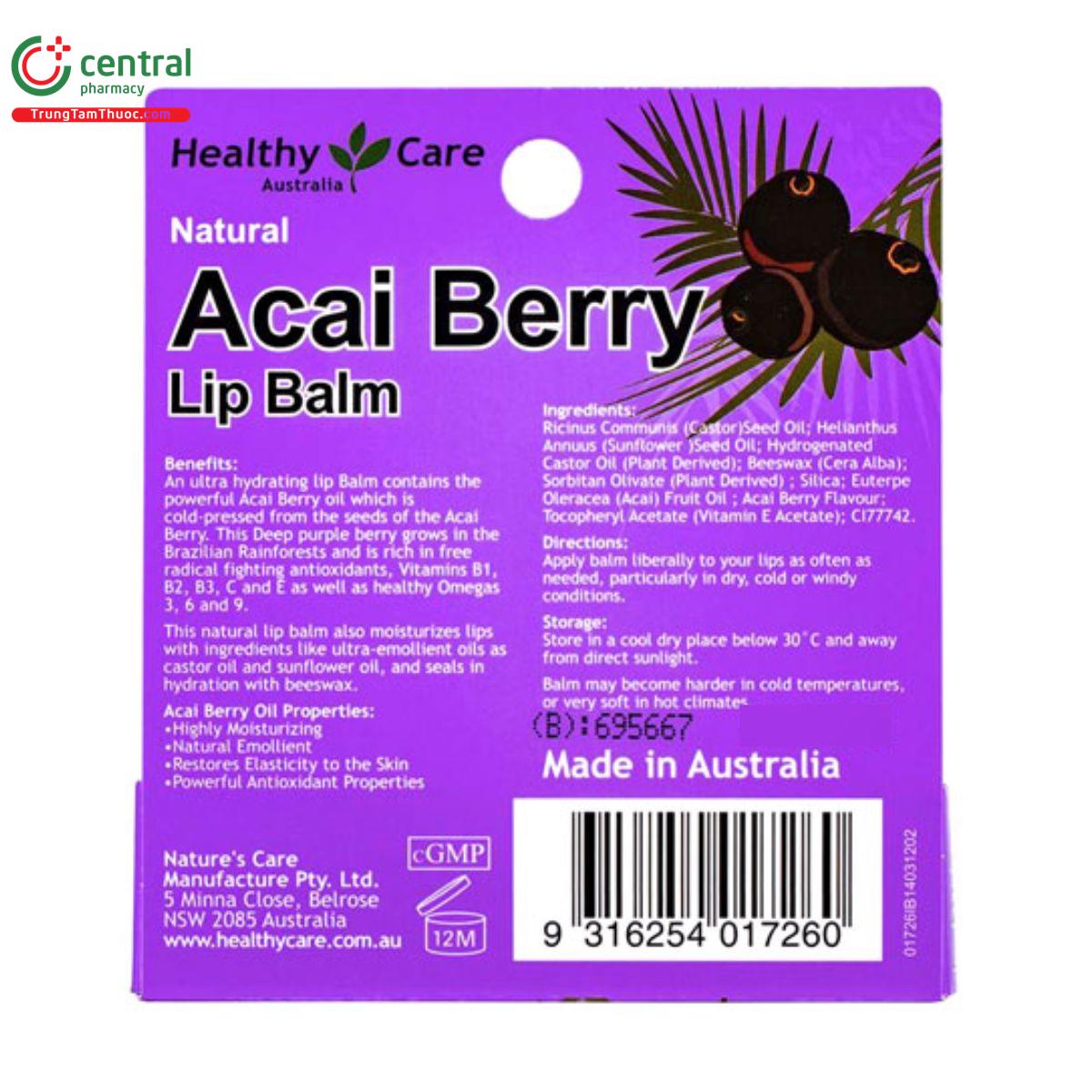 natural acai berry lip balm 4 B0884 natural acai berry lip balm 4 B0884