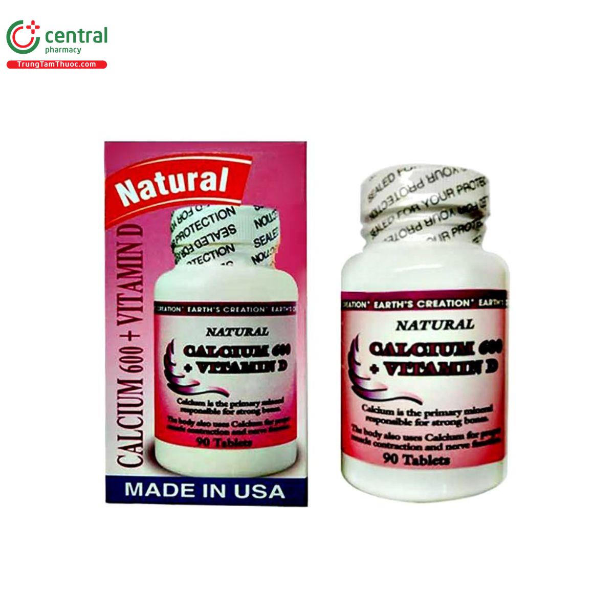 natural calcium 600 vitamin d 2 E1038