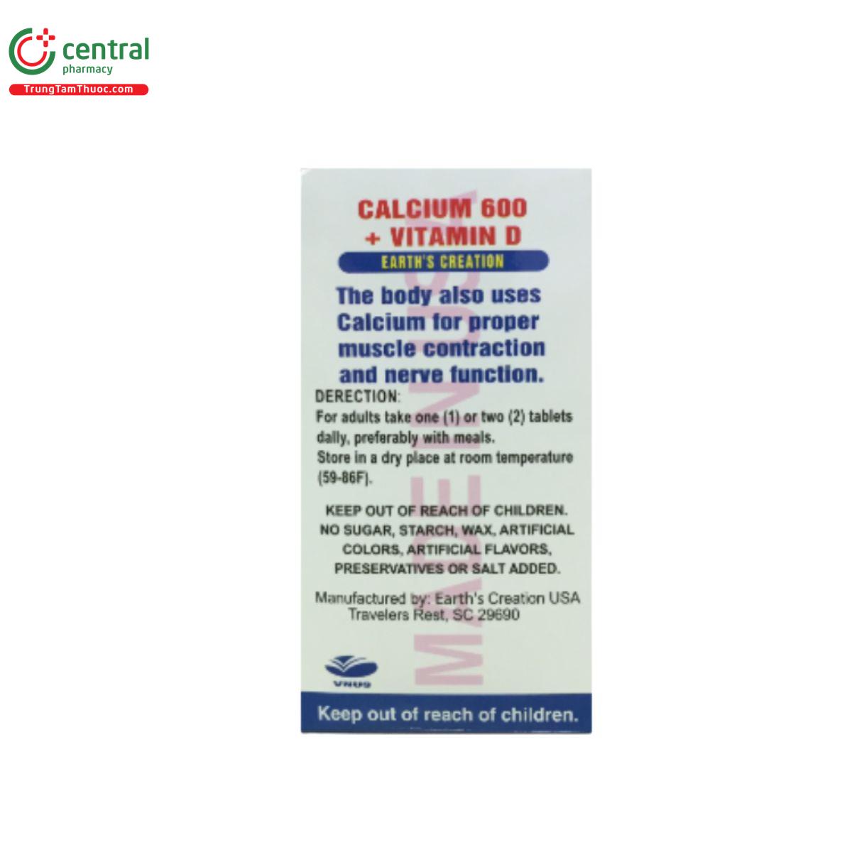 natural calcium 600 vitamin d 4 J4362