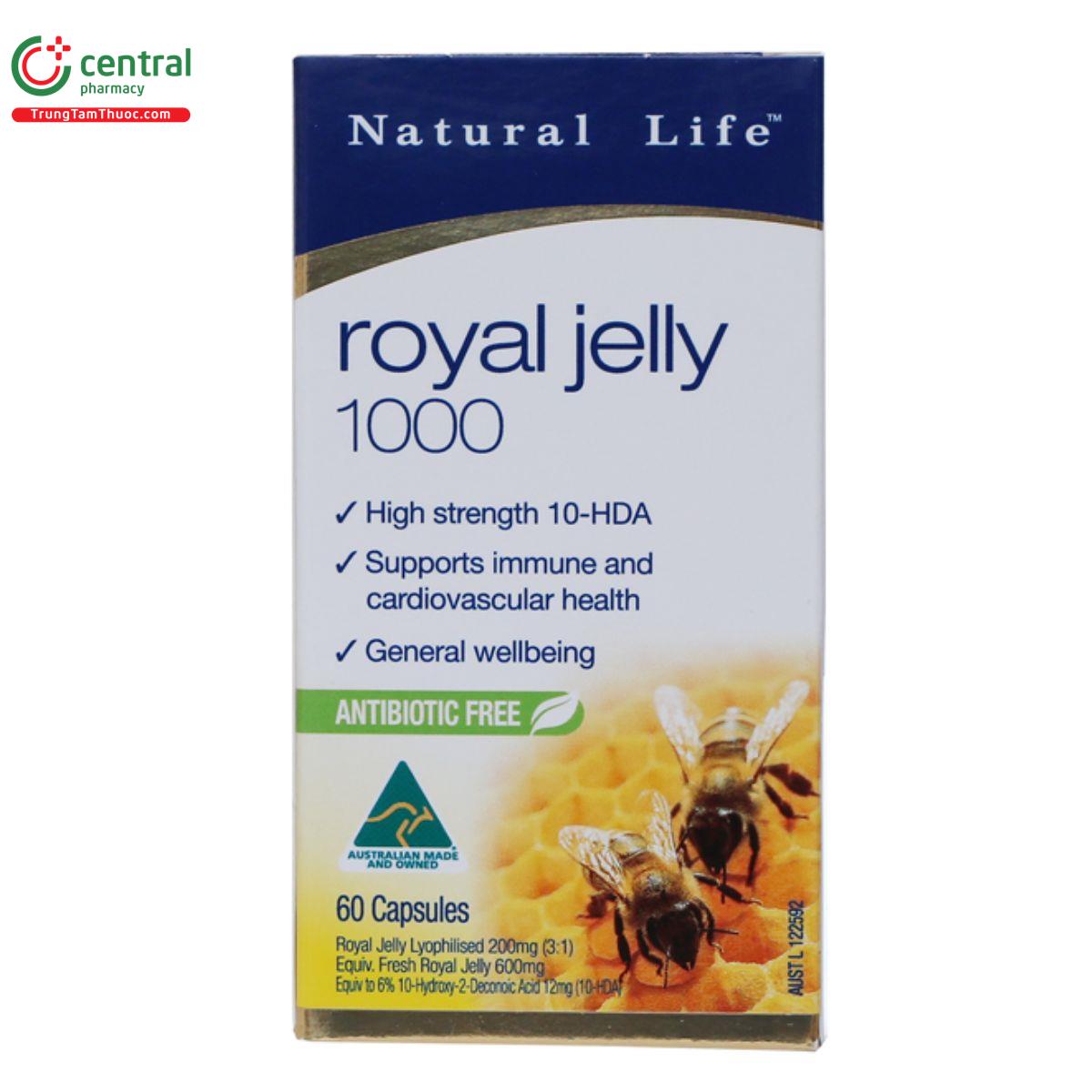 natural life royal jelly 1000 5 O5353