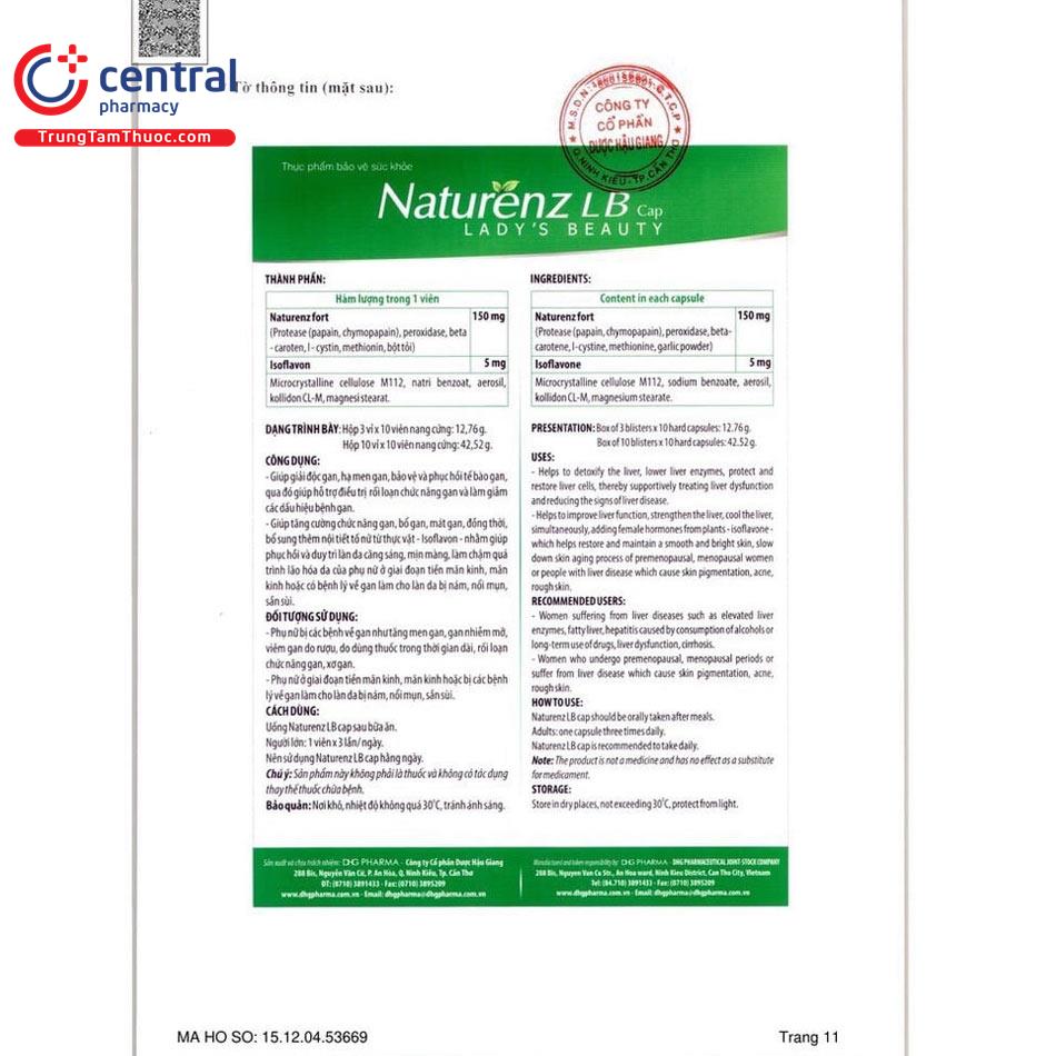 naturenz lb cap 3 O6585