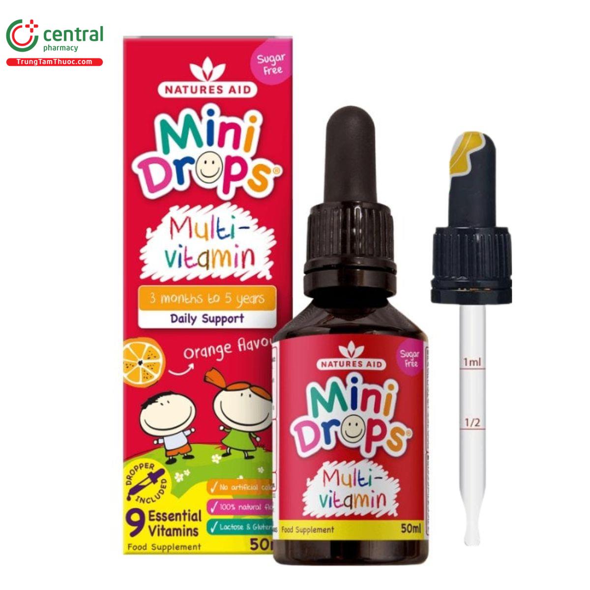 natures aid mini drops multivitamin 1 L4533