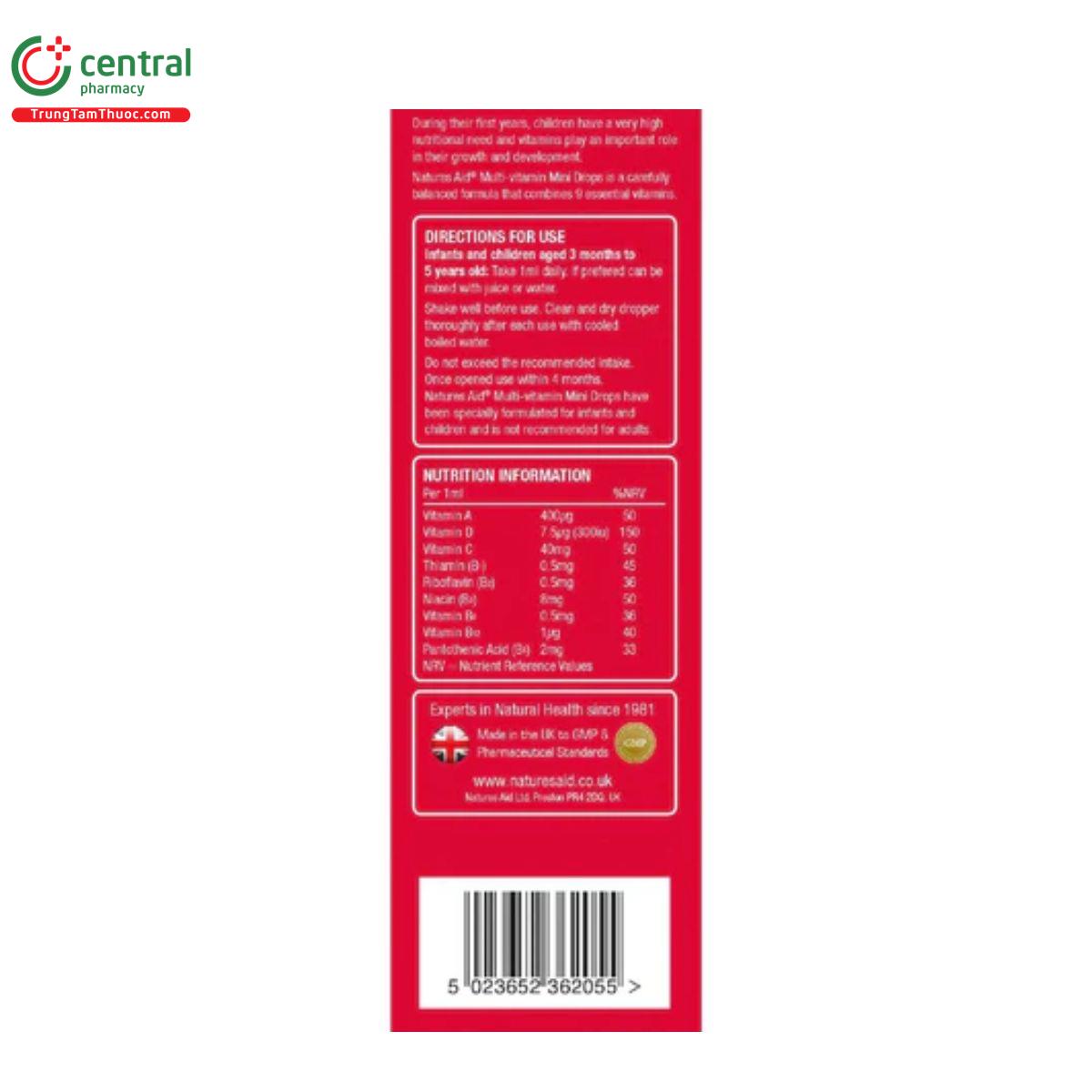 natures aid mini drops multivitamin 7 L4346