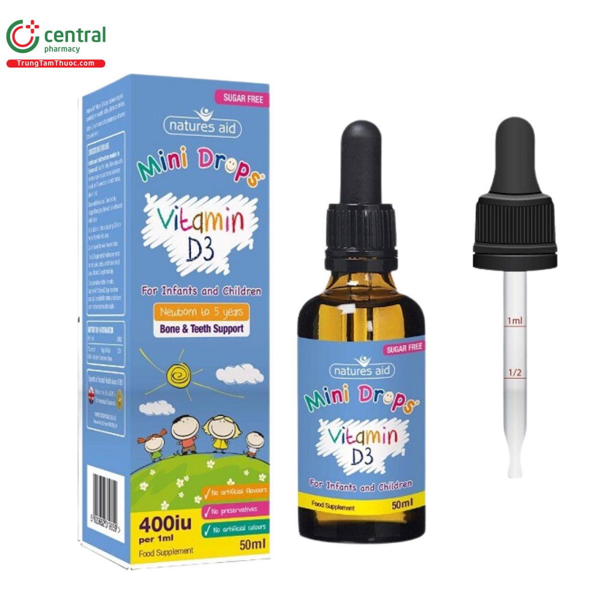 natures aid mini drops vitamin d3 1 E1135