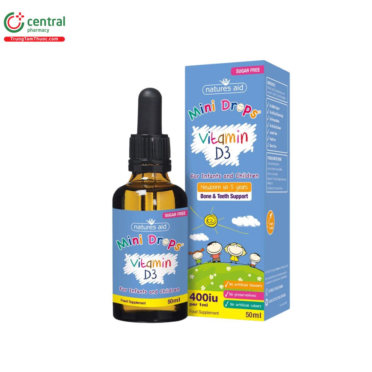 natures aid mini drops vitamin d3 2 K4762