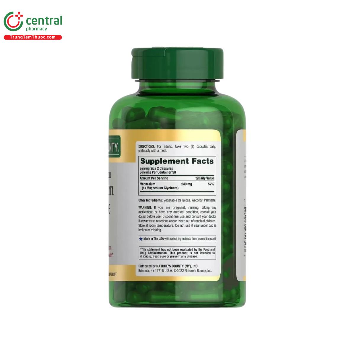 natures bounty magnesium glycinate 240mg 3 M5758