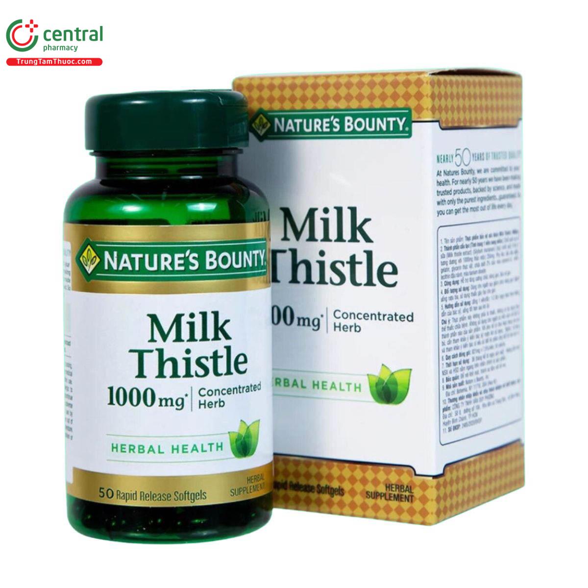 HƯỚNG DẪN CÁCH SỬ DỤNG THUỐC MILK THISTLE 1000MG BẢO VỆ GAN ĐÚNG CÁCH