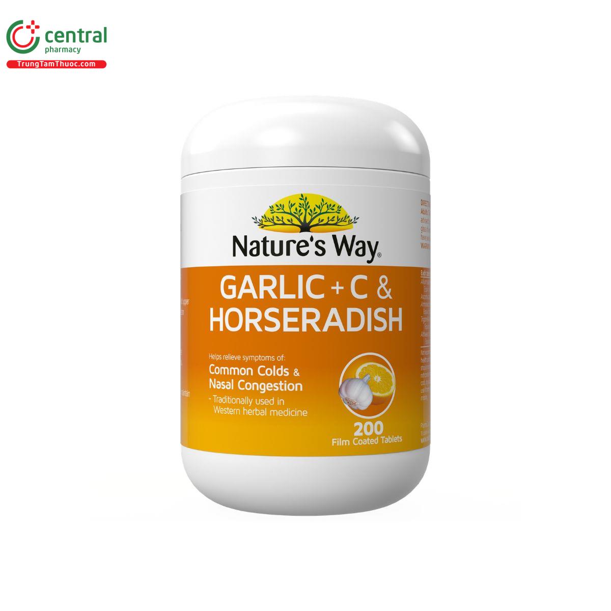 natures way garlic c horseradish E1273