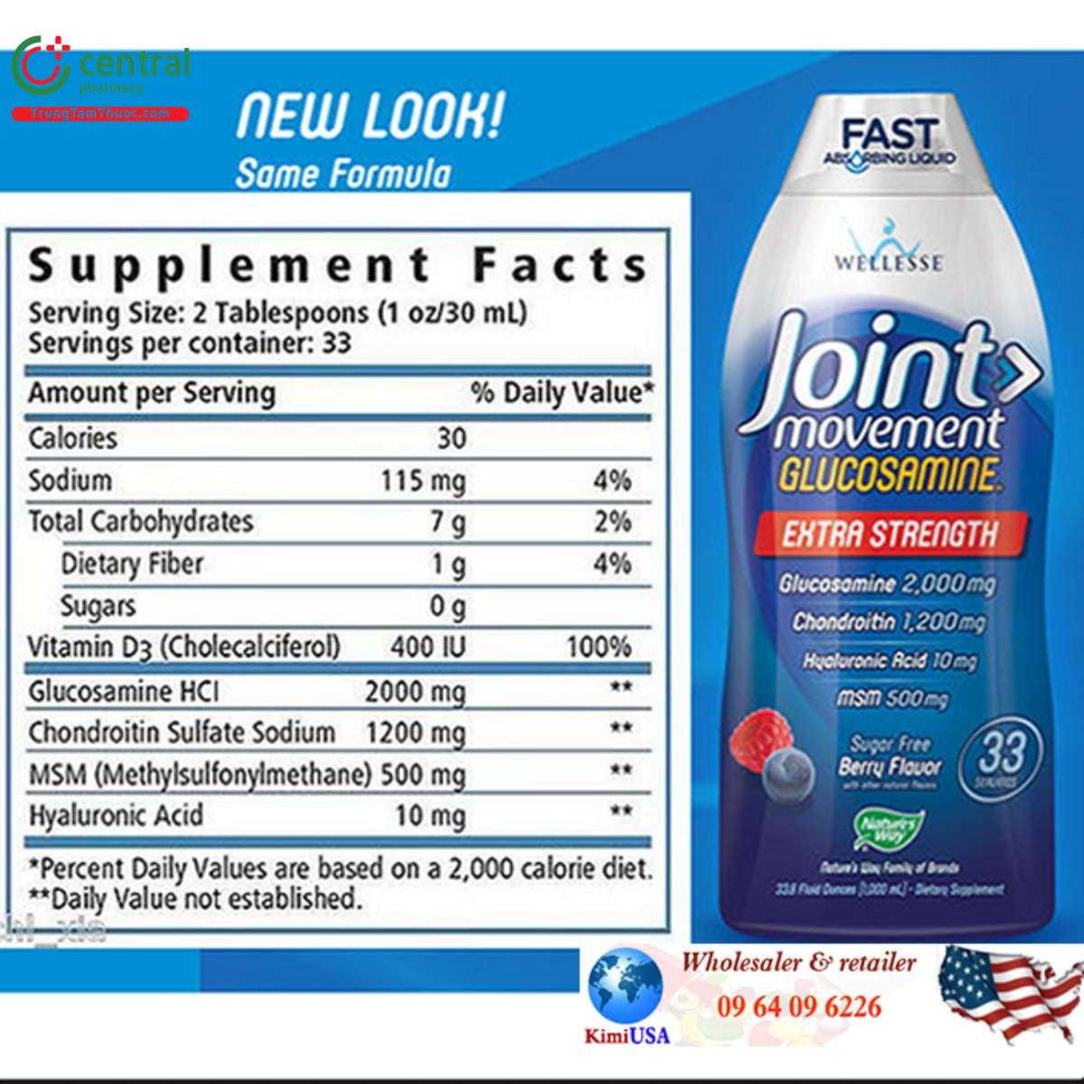 natures way joint movement glucosamine 3 P6302