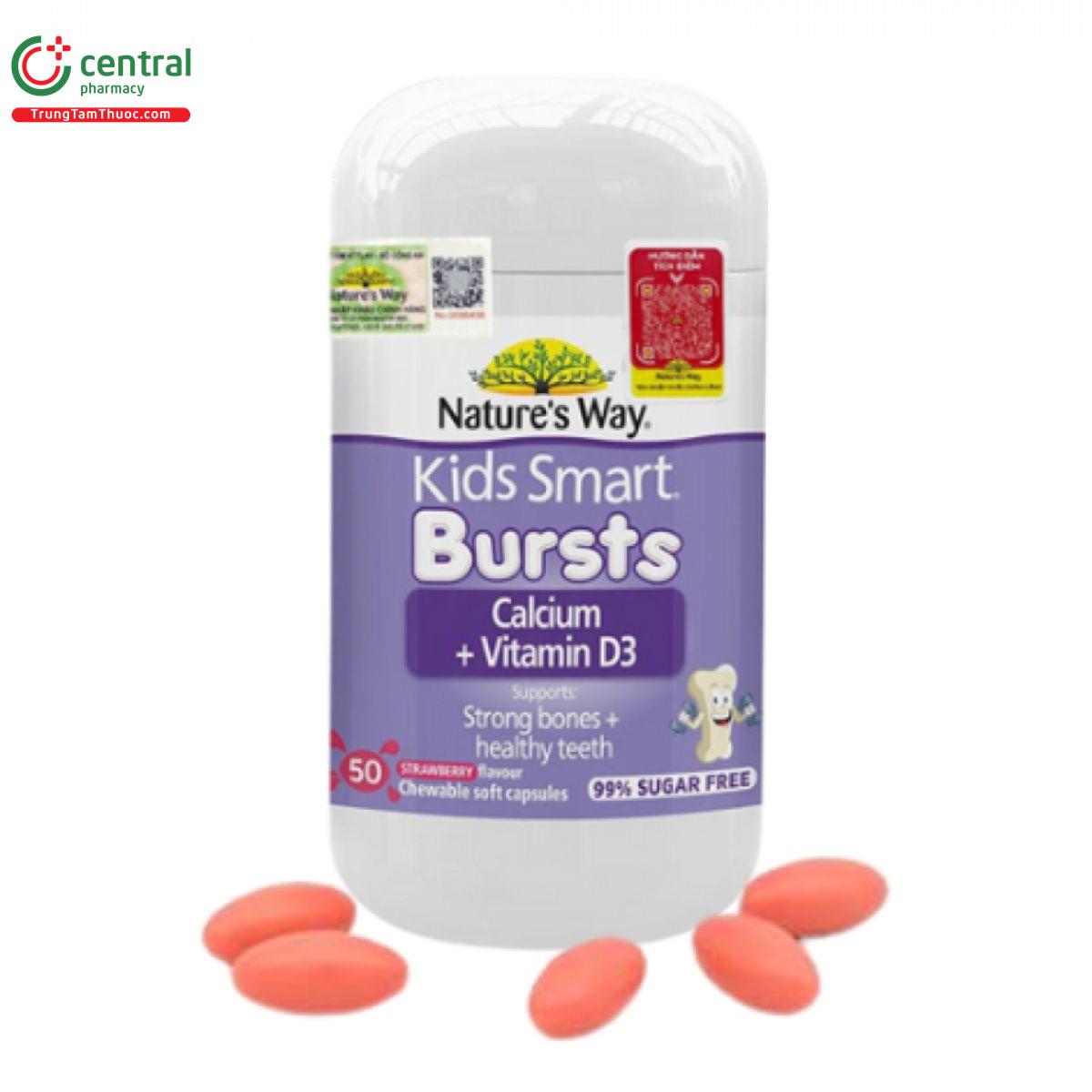 natures way kids smart bursts calcium vitamin d3 5 D1248