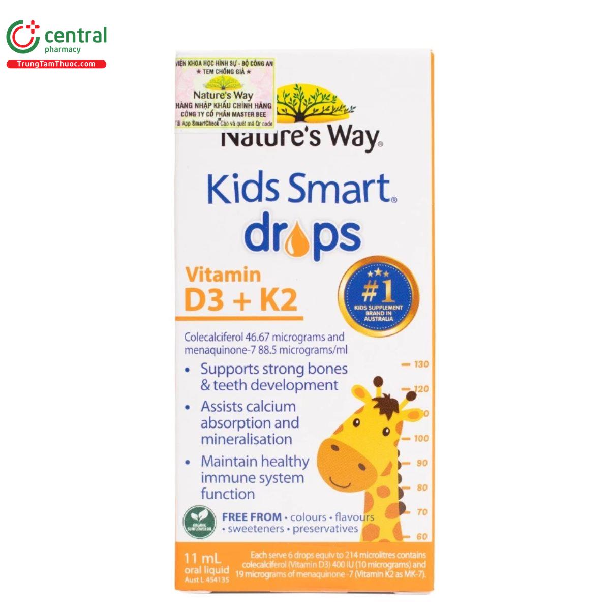 natures way kids smart drops vitamin d3 k2 3 Q6536