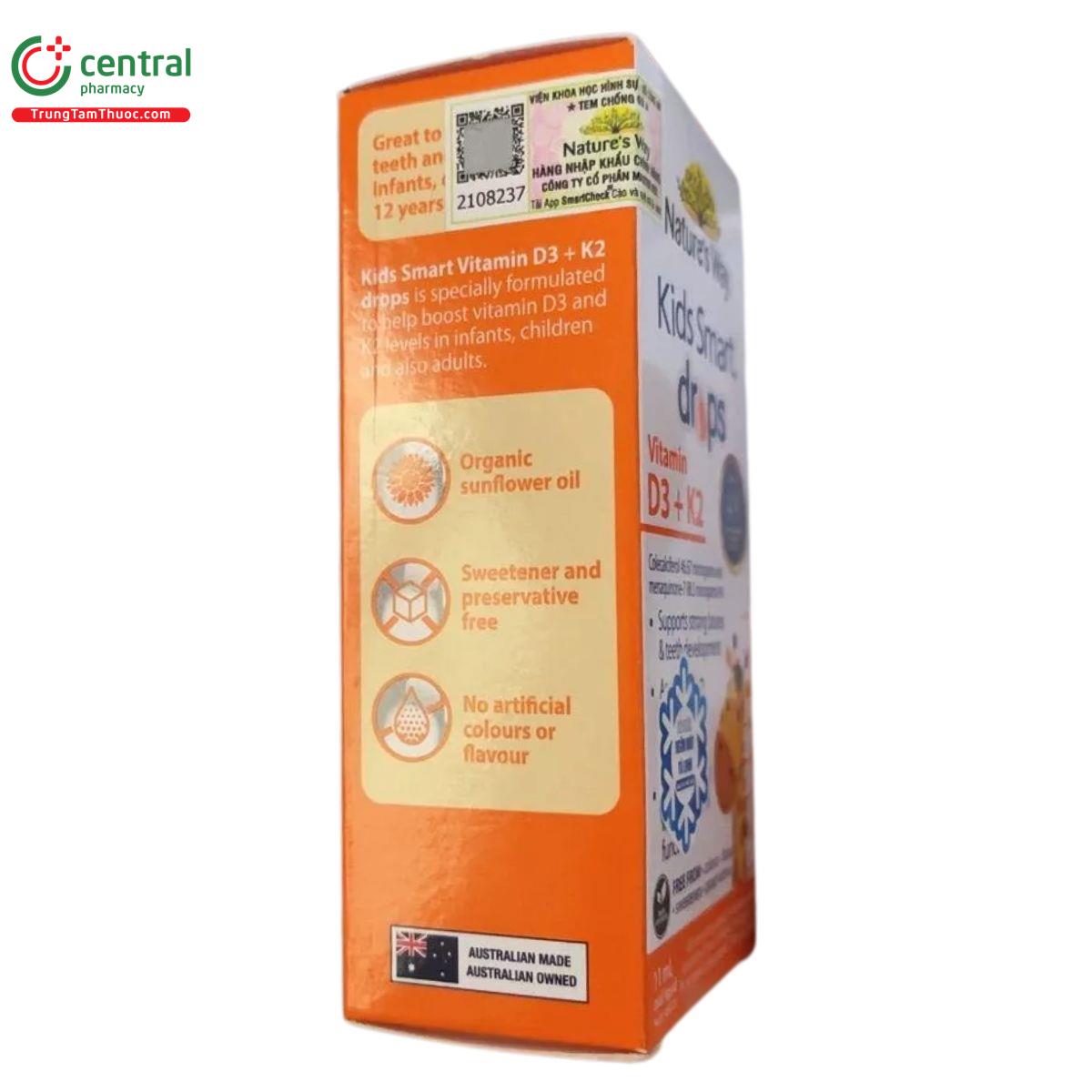 natures way kids smart drops vitamin d3 k2 4 J4700