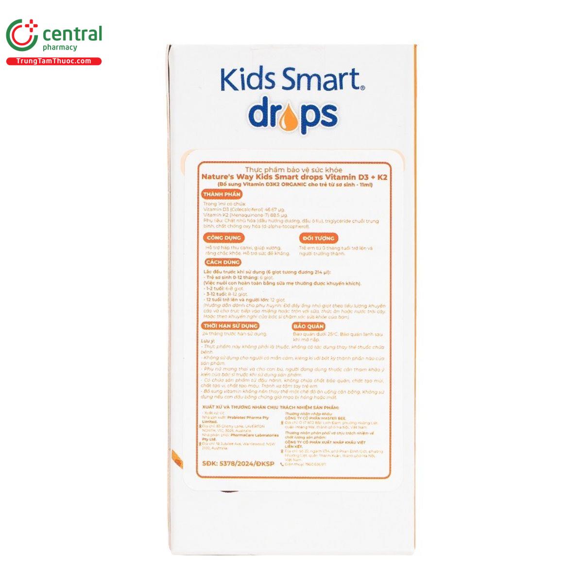 natures way kids smart drops vitamin d3 k2 5 D1153