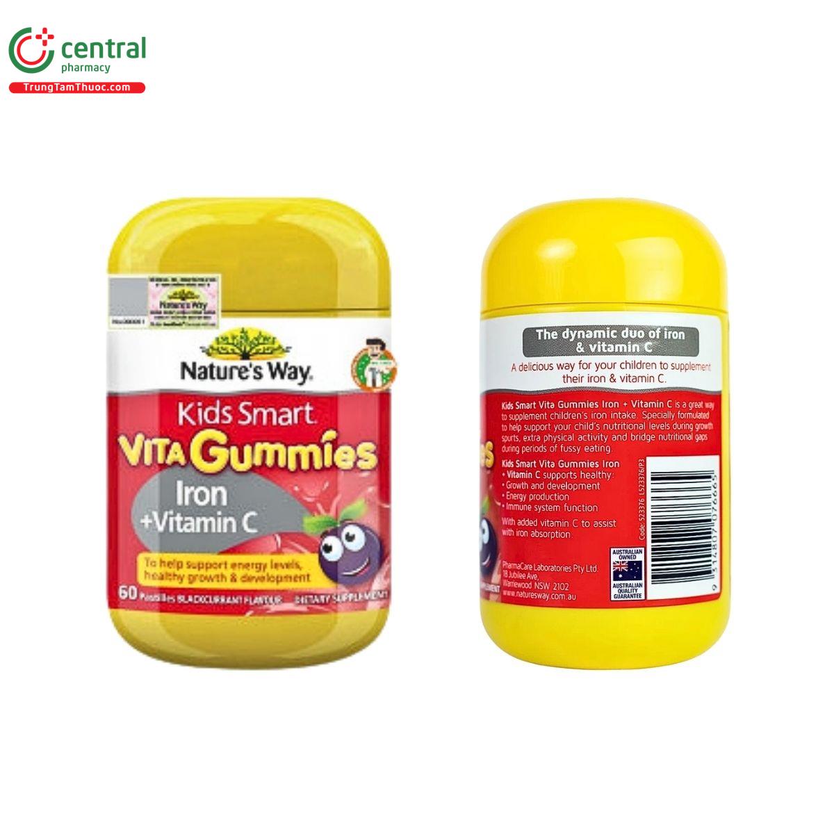 Nature's Way Kids Smart Vita Gummies Iron + Vitamin C