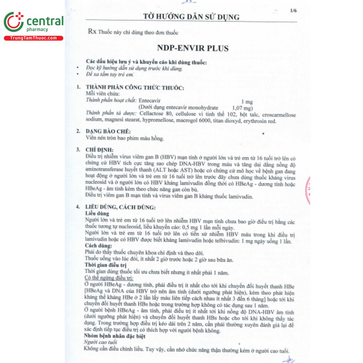 ndp envir plus 1mg 4 P6538