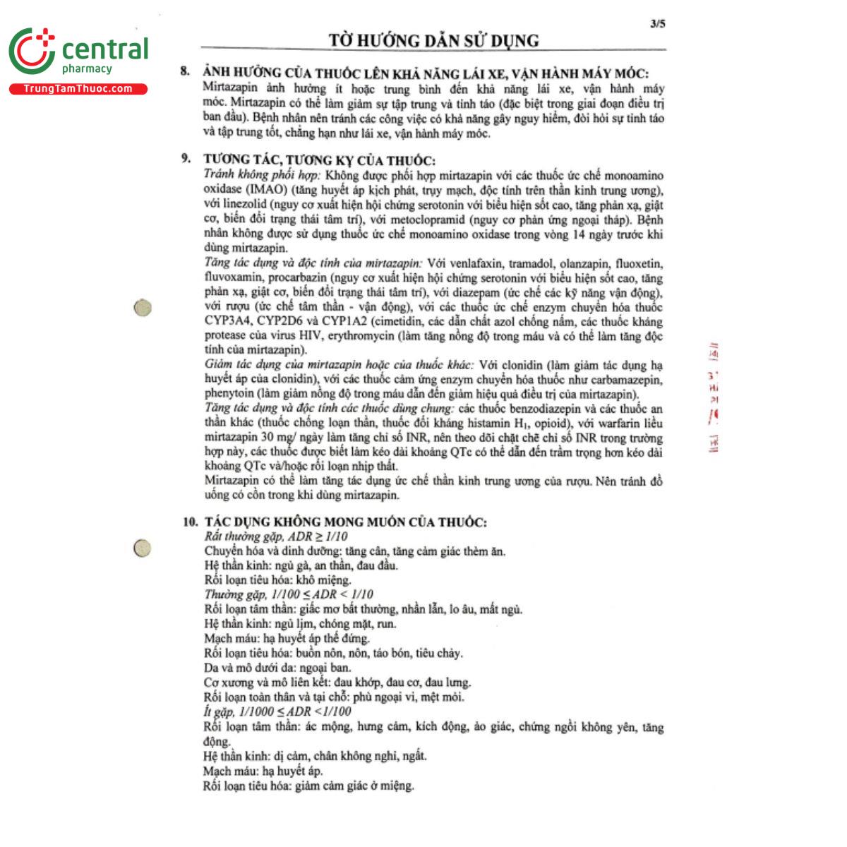 ndp mirta 15mg 5 B0856 ndp mirta 15mg 5 B0856