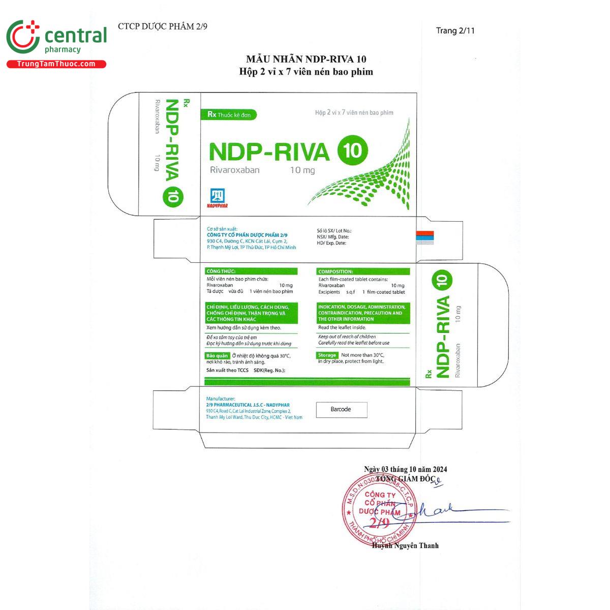 ndp riva 10 2 L4832 ndp riva 10 2 L4832