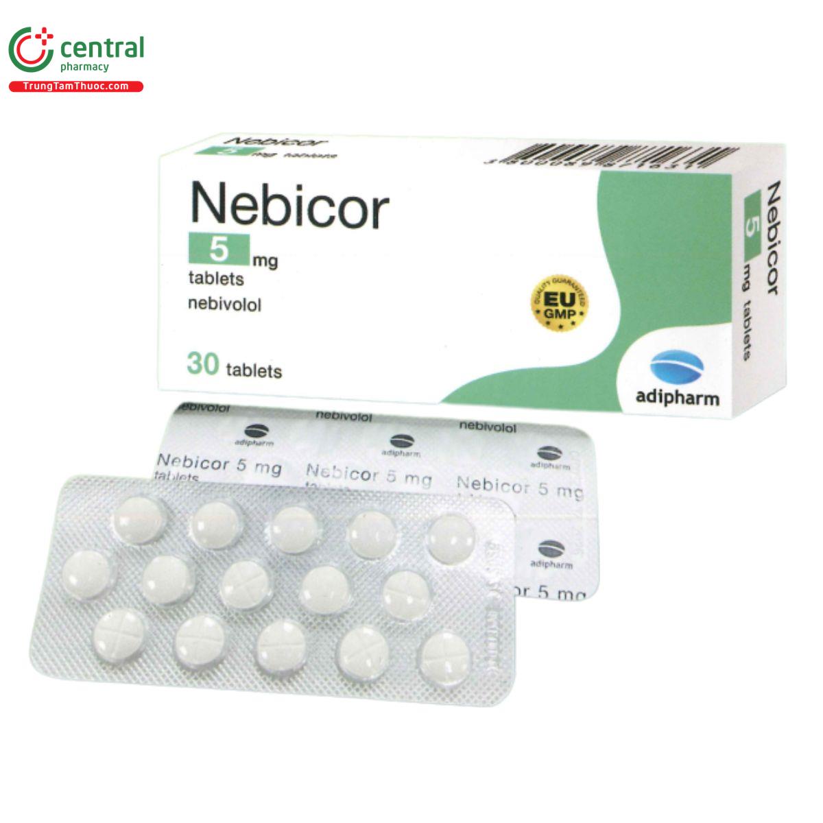 nebicor 5mg tablets C1153