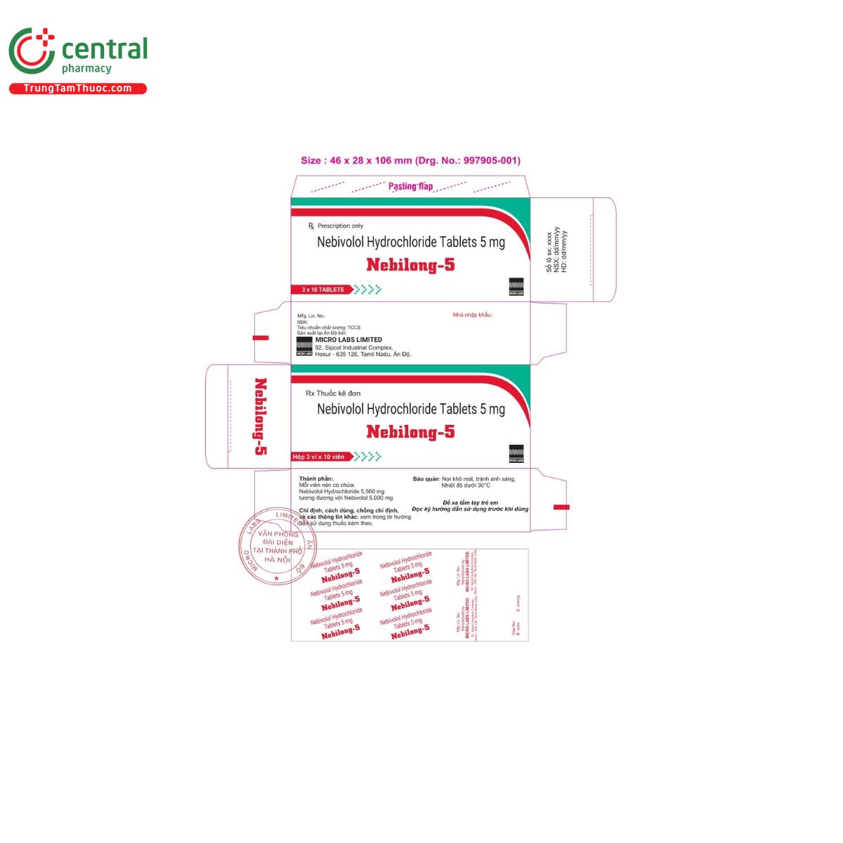 nebilong 5mg 3 C1507