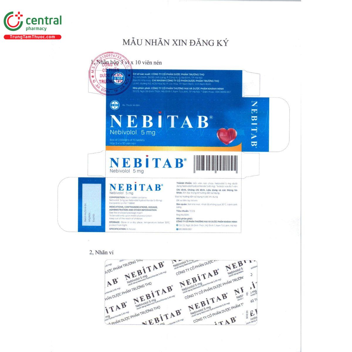 nebitab 5mg 2 N5044