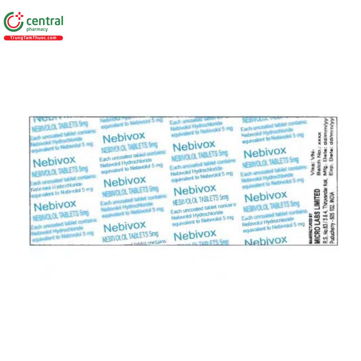 nebivox 5mg 2 L4280 nebivox 5mg 2 L4280