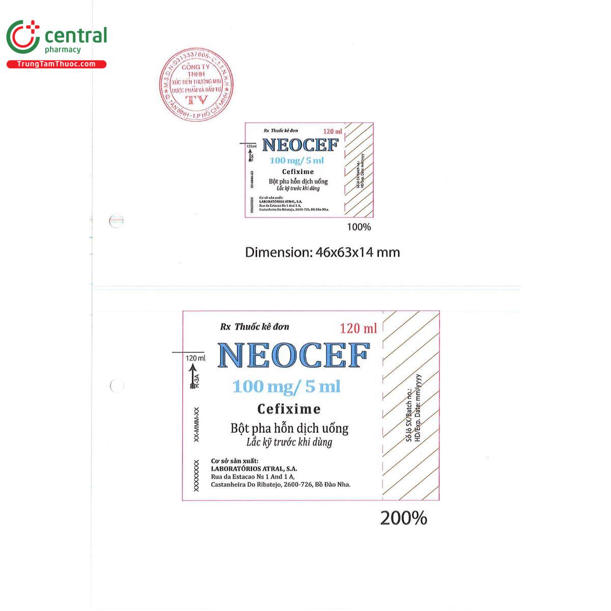 neocef 100mg 5ml 4 K4870